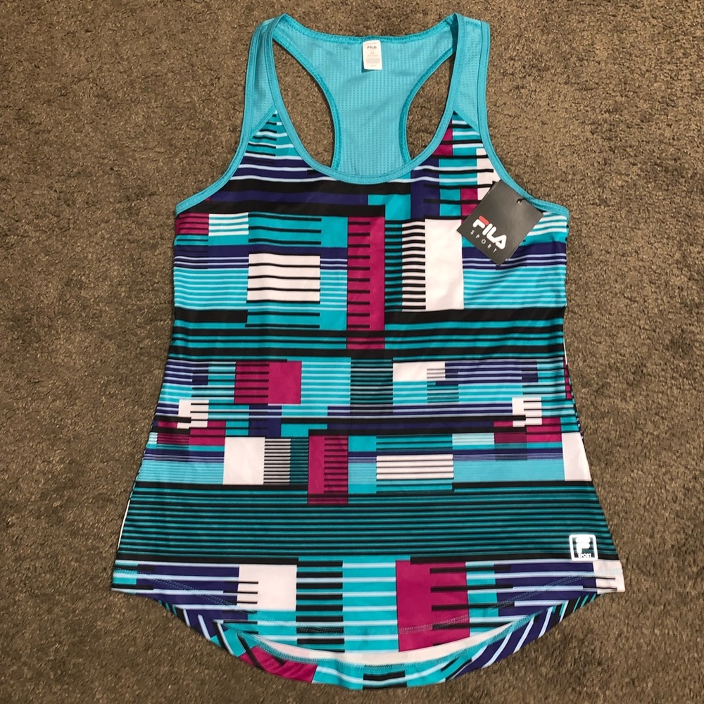FILA Sport Athletic Scoop Neck Racerback Tank XS